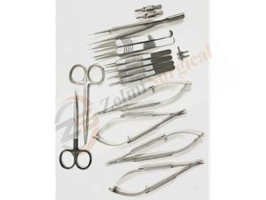 Juego profesional de microcirugía de mano, 17 piezas, instrumentos quirúrgicos de acero inoxidable, instrumentos microquirúrgicos, instrumentos reutilizables - Product Image 3