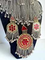 OEM ODM 2026 Dernières Créations Parures de Bijoux Vintage Afghans Kuchi pour Mariage et Fêtes, Bijoux Afghans Faits Main pour Femmes, Collier et Boucles d'Oreilles