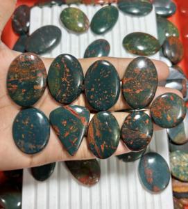 Cabujón de piedra de sangre de primera calidad, pulido y liso, piedra preciosa suelta de piedra de sangre por ASHU GEMS, cabujón para la fabricación de joyas. - Product Image 3