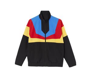 Custom Logo Zip Up Windbreaker <b>Jacket</b> <b>Patchwork</b> Color Block Breathable Running Men Windbreaker <b>Jacket</b> - Product Image 1