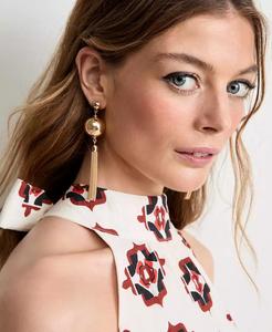 Pendientes colgantes de cadena con flecos de bola dorados-Exclusivos-En 34th | Colección de cápsulas Alix Friedberg | Macy's - Product Image 1
