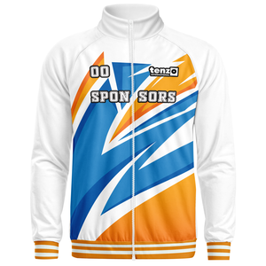 Chaqueta Deportiva de Poliéster para Sublimación con Transferencia de Calor, Cierre Completo, Nombre del Equipo Personalizado, Número del Jugador, OEM ODM Tenzo Intl - Product Image 4