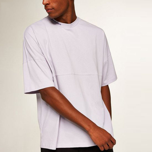Camiseta Blanca de Cuello Redondo y Manga Corta para Hombre, Informal, Lisa, de Punto, de Algodón, Talla Grande - Product Image 1