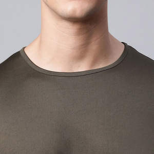 Ensemble de survêtement sportif pour homme, coupe ajustée, vert olive, respirant, léger, écologique, pour l'entraînement, le jogging, la course à pied, la salle de sport, la remise en forme, l'activité physique - Product Image 3