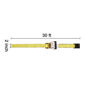 Cinghie a cricchetto Premium 10PK, resistenza alla rottura 4500 kg, 5 cm x 9 m, con ganci per binari E-Track, certificate TUV, per carichi pesanti - Product Image 4