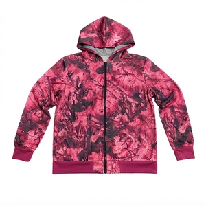 Custom <b>Men's</b> Camouflage Full Zip <b>Hoodie</b> Cotton Blend <b>Camo</b> Hooded Sweatshirt OEM ODM Streetwear Casual Jacket Wholesale - Product Image 5
