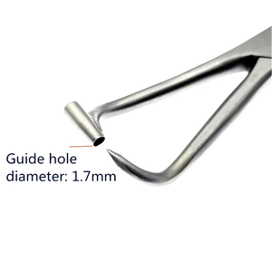Pinzas de reducción puntiagudas premium con orificio guía, de acero inoxidable, para alineación de fragmentos óseos, herramientas quirúrgicas ortopédicas reutilizables, CE - Product Image 2