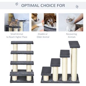 Albero per Gatti Moderno di Lusso con 4 Livelli, Cuccia per Gatti in Legno Ecologico, Tiragraffi Sicuro e Carino in Sisal per Letti Alti - Product Image 5