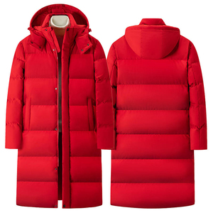 <b>Men's</b> <b>Long</b> Puffer <b>Coat</b> Hooded Winter Jacket Thick Waterproof Warm Overcoat - Product Image 3