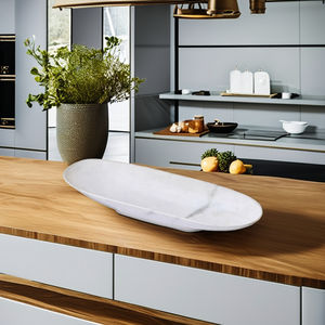 Auténtico Tazón de Mármol Blanco Hecho en India con Diseño de Barco para Decoración de Cocina de Lujo, Artesanía de Primera Calidad para Hogares Modernos - Product Image 4