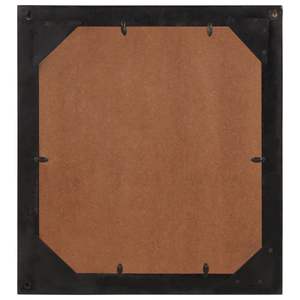 Espejo de Baño con Marco de Madera de Mango Sólido, Cristal Negro, Tamaño Mediano - Product Image 3