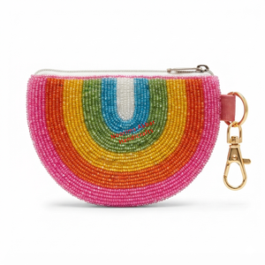 Crimson Elephant Beaded Coin Purse Handmade Seed Bead <b>Zip</b> <b>Wallet</b> for Boutique Gift Wholesale OEM Manufacturer - Product Image 5