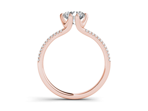 Anillo Clásico con Diamante Cultivado en Laboratorio de 1 Quilate, Corte Redondo, Certificado IGI, VS1, Color E, Oro de 14K, Diseño de Flor, para Boda, Compromiso o Aniversario - Product Image 6