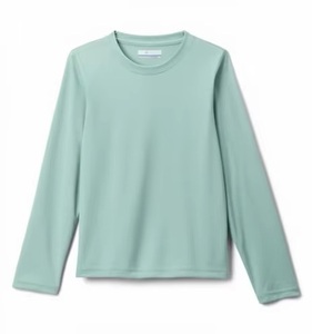 Camiseta de Pesca Unisex de Manga Larga, Color Verde Menta, Protección Solar UPF 50, 100% Poliéster, Transpirable, Anti-UV, de Secado Rápido - Product Image 4