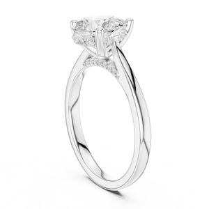 แหวนทองคำสำหรับผู้หญิง ประดับเพชรเพาะเลี้ยงในห้องปฏิบัติการที่ได้รับการรับรองจาก IGI ดีไซน์หรูหราคลาสสิก เหมาะสำหรับงานแต่งงาน งานหมั้น และวันครบรอบ - Product Image 3