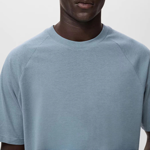 T-shirt décontracté de luxe pour homme, surdimensionné, 100 % coton, haute qualité, personnalisable, vierge, écologique, respirant, fournisseur OEM ODM - Product Image 3
