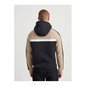 Pull à capuche bicolore uni pour homme, pull oversize de haute qualité, Logo personnalisé, sweat à capuche unisexe pour homme, nouvelle collection - Product Image 4