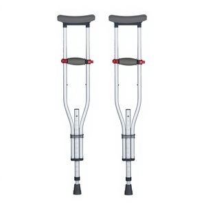 KS Béquille 3-en-1 pour les aisselles, réglable en hauteur, en alliage d'aluminium, portable, avec pieds antidérapants pour le soutien de la mobilité - Product Image 3