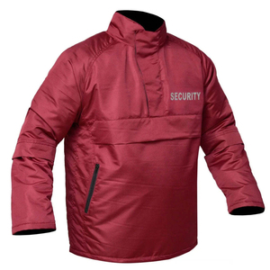 Security Guard <b>Jacket</b> Reflective Workwear Uniform Winter Coat Windproof <b>Waterproof</b> Safety Patrol <b>Red</b> <b>Jacket</b> - Product Image 2