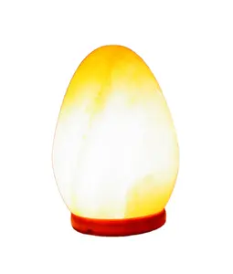 Lámpara de sal de roca de cristal con forma de huevo del Himalaya, diseño único, lámpara de huevo artesanal de piedra Natural para uso decorativo, superventas