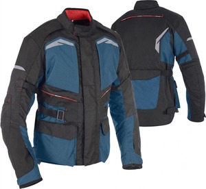Chaqueta de Motocicleta para Hombre, Manga Larga, Bloques de Color, Resistente al Viento, Poliéster y Nailon, para Todas las Estaciones, Ropa de Carreras - Product Image 5