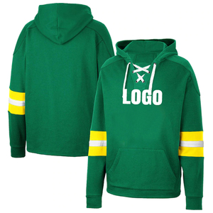 Sudadera con Capucha Personalizada de Hockey sobre Hielo con Cierre de Cordones, Diseño a Rayas, Unisex, Adulto, Manga Larga, Poliéster Transpirable, para Todas las Estaciones - Product Image 3
