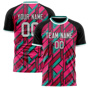 เสื้อฟุตบอลแบบยูนิเซ็กซ์ คอกลม แขนสั้น พิมพ์ลายการ์ตูนชื่อทีมและหมายเลขด้านหน้าด้วยเทคนิคฮีททรานเฟอร์ ระบายเหงื่อได้ดี - Product Image 3