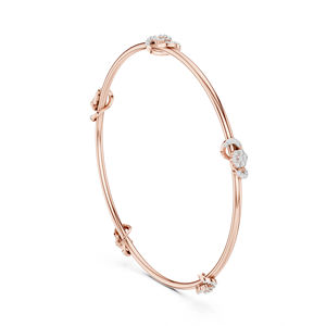 Bracelet en or blanc 14 carats avec diamant rond cultivé en laboratoire pour femmes |   Vêtements de fiançailles |   Nouveau diamant cultivé - Product Image 6
