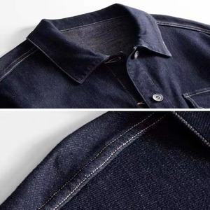 Nouvelle arrivée, veste en toile denim sur mesure pour hommes, streetwear d'hiver, respirante, avec logo avant réglable, prix de gros - Product Image 6