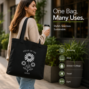 Custom Logo <b>Canvas</b> <b>Tote</b> Bag Reusable Shopping Bag Floral Print Plain Calico Carryall for Grocery Gift Daily Use - Product Image 3