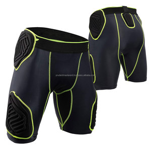 Fajas de fútbol para adultos y jóvenes, pantalones cortos de compresión, faja de fútbol, cadera integrada, muslos acolchados - Product Image 1