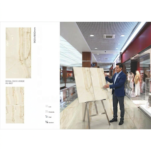 Azulejos de Porcelana Esmaltada Royal Onyx Verde de 900x1800mm y 9mm de Grosor, Acabado Brillante para Uso Decorativo en Paredes y Pisos, Garantía de 3 Años - Product Image 1