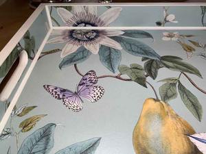 Nueva Bandeja Rectangular de Madera con Diseño Impreso y Esmaltado, Hermosa para Cocina y Restaurante, Bandeja Decorativa de Madera para Servir Té y Café - Product Image 6