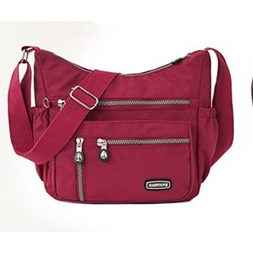 Bolso Bandolera Impermeable de Nailon para Mujer con Múltiples Bolsillos, Bolsos de Hombro para Viajes al Aire Libre y Uso como Bolso de Mano - Product Image 1