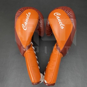 No Boxing No Life Guantes de Boxeo Profesionales de Cuero Vacuno de Primera Calidad con Cordones, Protección Completa para los Dedos, Acolchado Grueso de 4 Capas, para Kick Boxing - Product Image 5