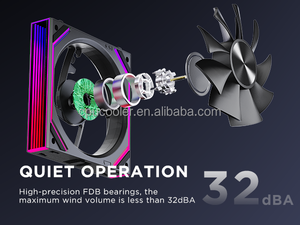 Hurricane Beast Jungle Leopard Interstellar Building Blocks V2 RS Chassis Interface Clip-on Éclairage ARGB Ventilateur 12cm - Product Image 4