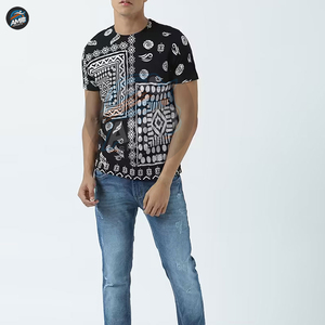 T-shirt personnalisé de haute qualité en polyester/coton avec motif uni, logo et design personnalisés, imprimé DTF pour hommes et femmes - Product Image 4