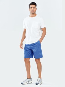 Shorts décontractés pour hommes, légers, en tissu de coton doux, taille élastique, confortables, pour la salle de sport, la course à pied, la détente, la plage, pour hommes - Product Image 6