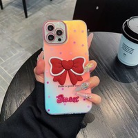 Coque de téléphone portable personnalisée en TPU+Acrylique avec motif papillon et motif CP en pierre pour iPhone 12 13 14 15 16 17 Pro Max