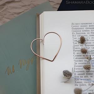 Elegant Handmade Copper Wire <b>Bookmark</b> Design Durable Metal Page Marker Premium Book Accessory Gift Students Readers Office Use - Product Image 5