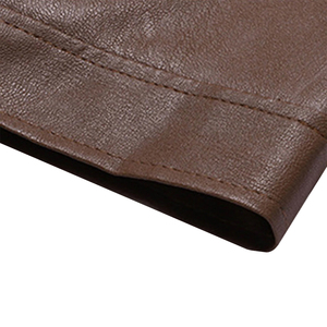 Mens Classic <b>Brown</b> Genuine <b>Leather</b> <b>Jacket</b> - Product Image 6
