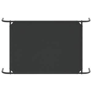 Lit pour chien surélevé en tissu Oxford noir moyen et acier thermolaqué - Product Image 6