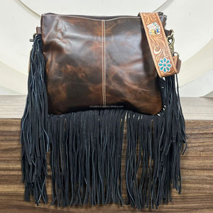 Bolso bandolera al por mayor, éxito de ventas de diseñador, bolso de mano con flecos de piel de vaca, bolsos de hombro de mujer elegantes y a la moda - Product Image 5