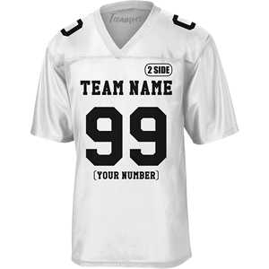 Vente en gros de maillots de football américain pour hommes grande taille respirants avec logo brodé et impression par sublimation - Product Image 6