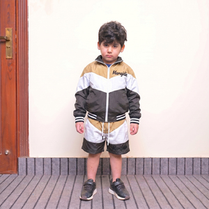 100% Cotton Acid Wash Printed Summer Casual Breathable Hot Selling Custom Men Windbreaker <b>Short</b> Set Reasonable Price - Product Image 3