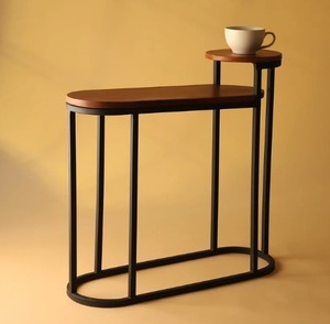 Durable Iron <b>Side</b> <b>Table</b> Strong Metal Construction For Living Room Bedroom Office <b>Sofa</b> Corner Balcony Patio Restaurant - Product Image 1