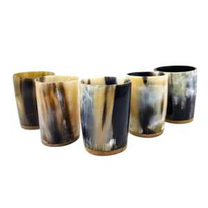 Taza de Agua y Café de Cuerno de Búfalo de Primera Calidad, Apta para Lavavajillas, Estilo Americano, Regalo Empresarial, Logotipo Personalizado con Color de Cuerno Natural - Product Image 3