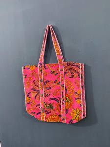 Sac fourre-tout matelassé en coton couleur unie Peacock avec fermeture éclair et longues poignées pour la plage, le quotidien, le shopping, les voyages, la vente au détail et les cadeaux en gros - Product Image 2