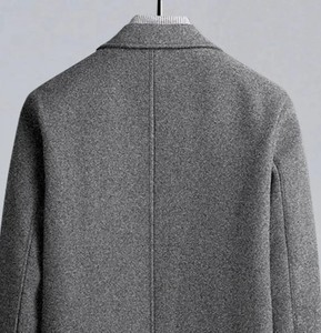 Manteau long pour homme en mélange de laine premium, chaud et élégant pour l'hiver, vêtement d'extérieur formel, vente en gros, fabricant - Product Image 2