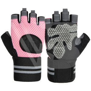 Sports Half-Finger Cycling Gloves with Gel <b>Pad</b> Palm Synthetic Leather Non-Slip Custom Brand Protect Hand for Unisex Gym Fitness - Product Image 4